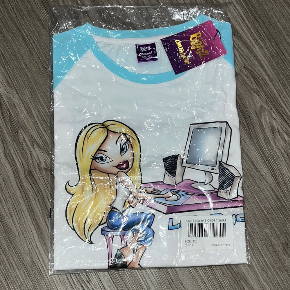 Cakeworthy x Bratz LOL BYE crop top